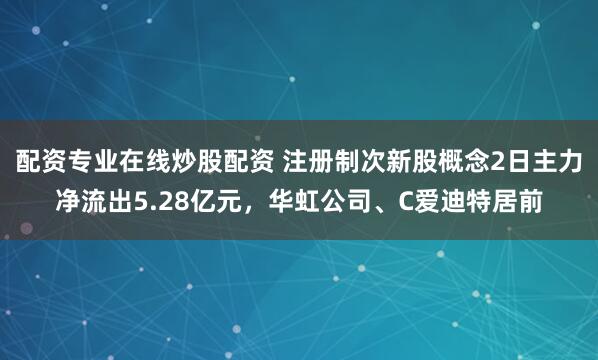 配资专业在线炒股配资 注册制次新股概念2日主力净流出5.28亿元，华虹公司、C爱迪特居前