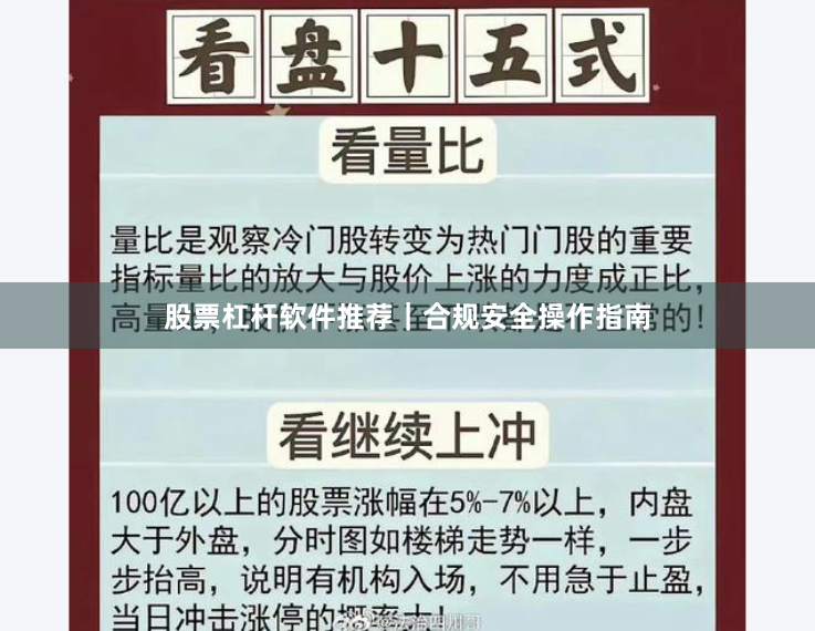 股票杠杆软件推荐｜合规安全操作指南